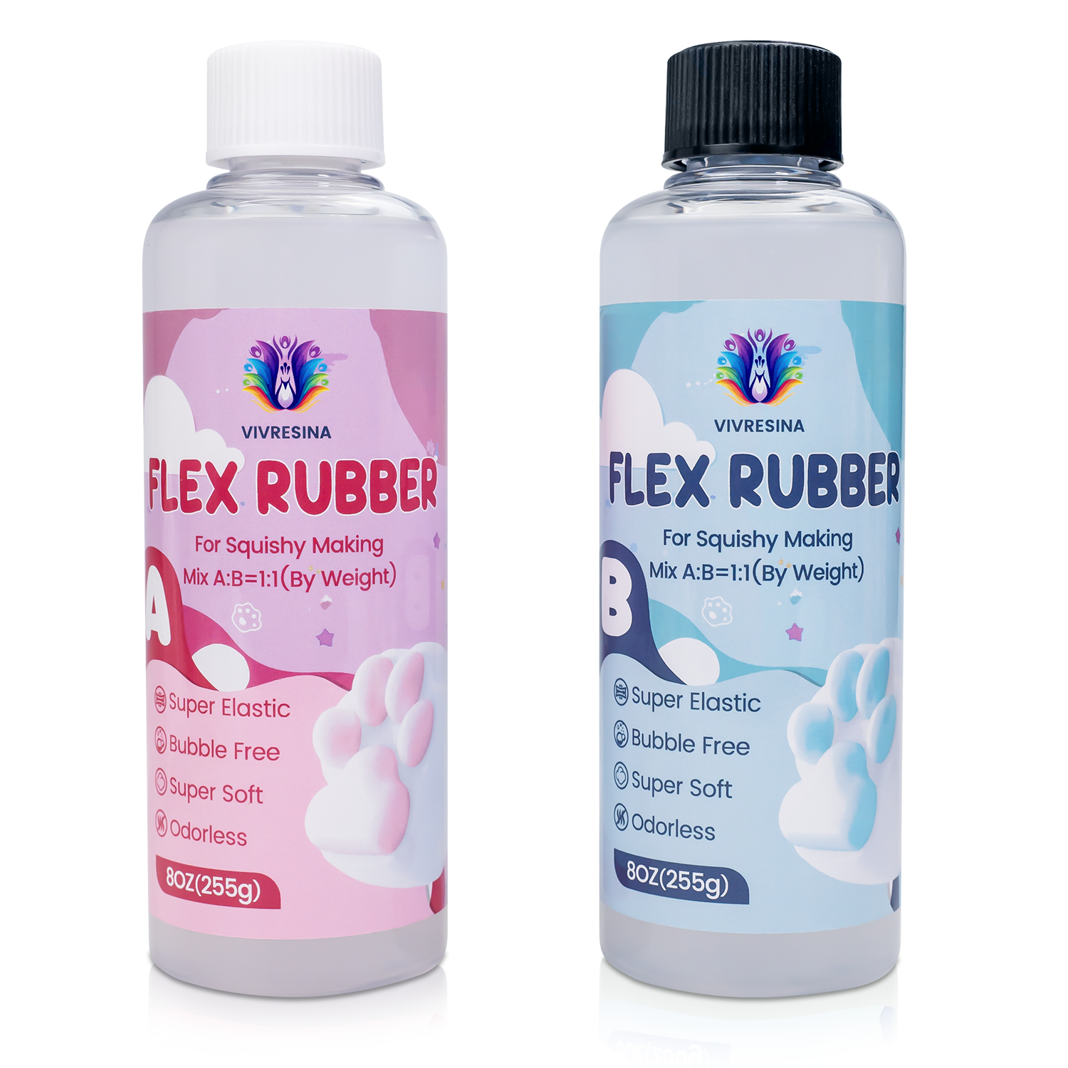 Squishy Making Kit-16oz-Multi-Animal Molds for DIY Toys-Vivresina