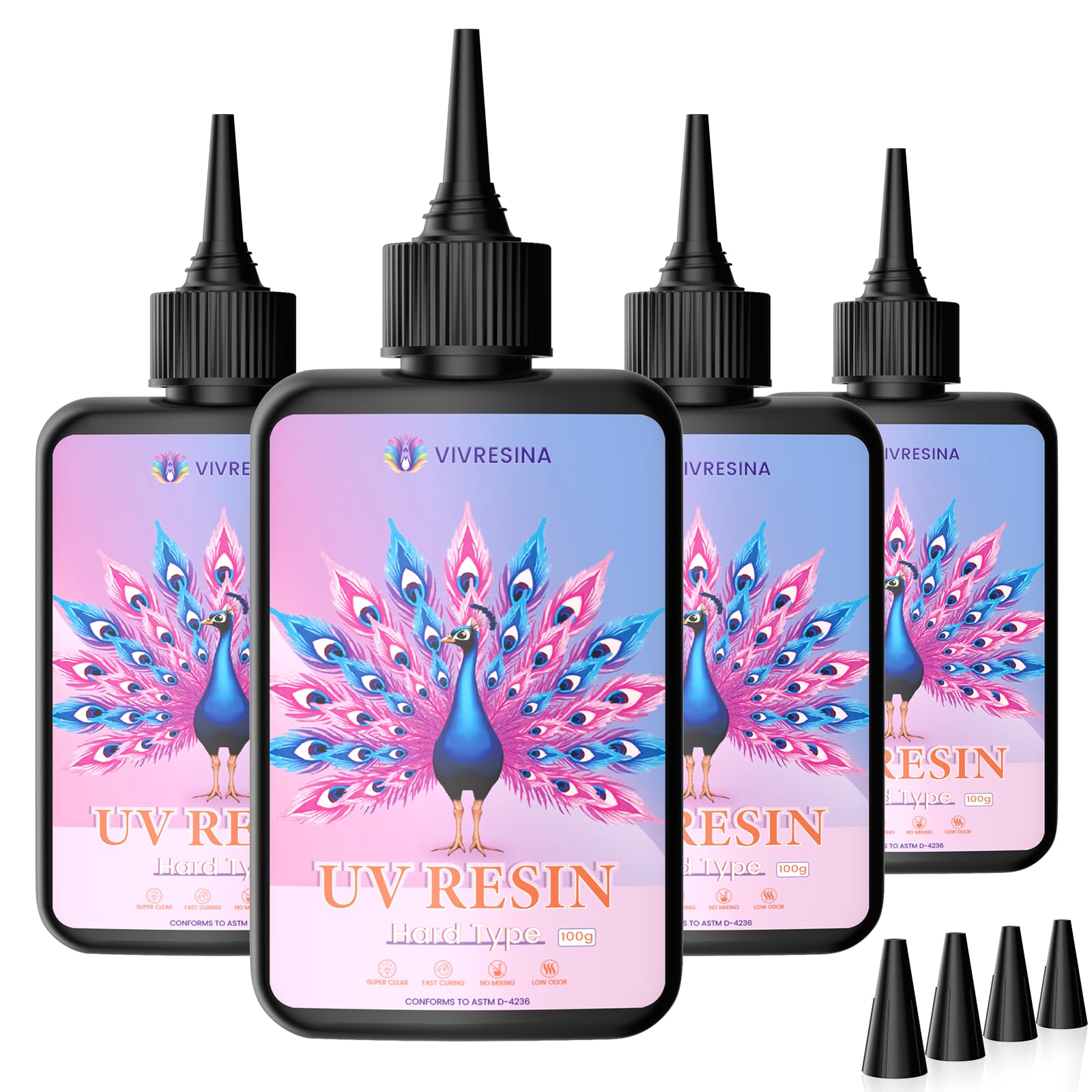UV Resin 400g Crystal Clear Hard Type Fast Curing No Yellowing Low Odor for Art Craft Jewelry Making