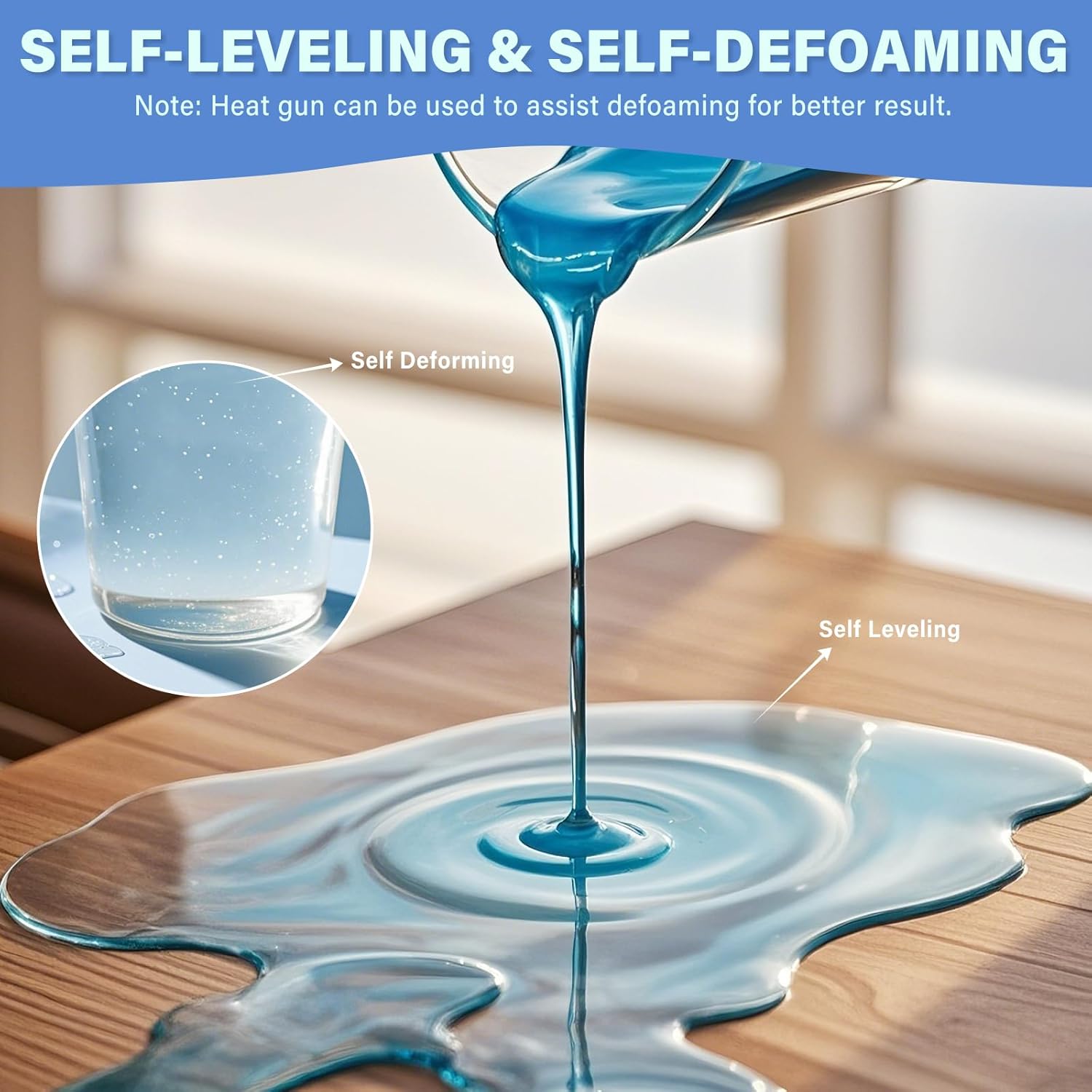 Table Top Epoxy Resin-1 Gallon- epoxy resin for Bar & Woods-Vivresina