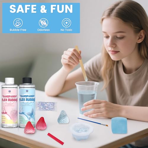 Transparent Flex Rubber for Taba Squishy, 18oz Taba Squishy Kit