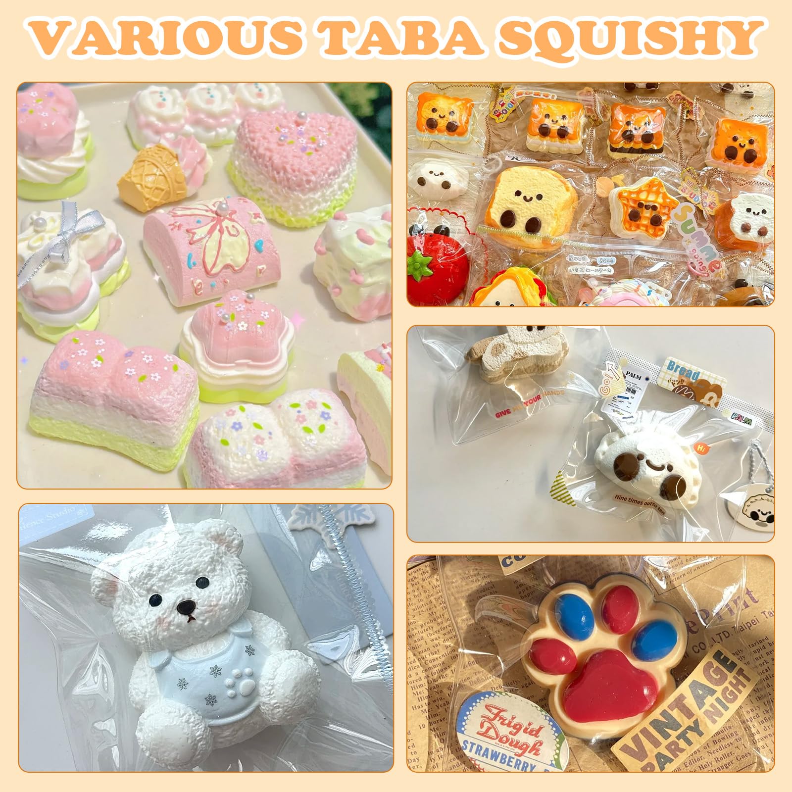 Taba Squishy Kit 18 OZ No Sticky Liquid Silicone for Squishy Making Kit with 5 Molds